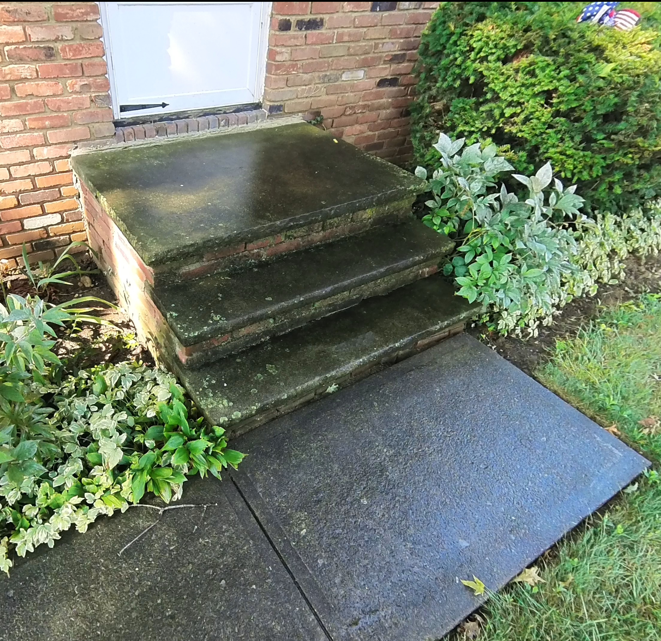 Porch Before Pressure Washing